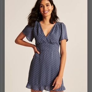 Abercrombie flutter sleeve smocked mini dress